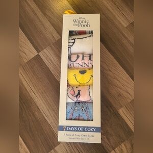 Disney Winnie the Pooh Cozy Sock Collection - Multicolor